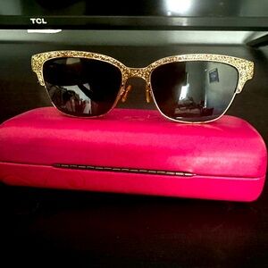 Kate Spade gold glitter frames